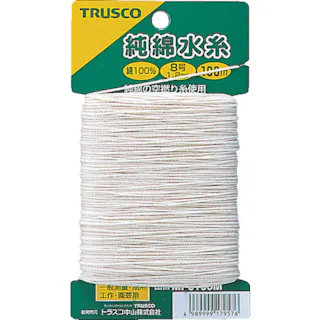 【CAINZ-DASH】トラスコ中山 純綿水糸 線径1.2mm 100m巻 MI-8100M【別送品】