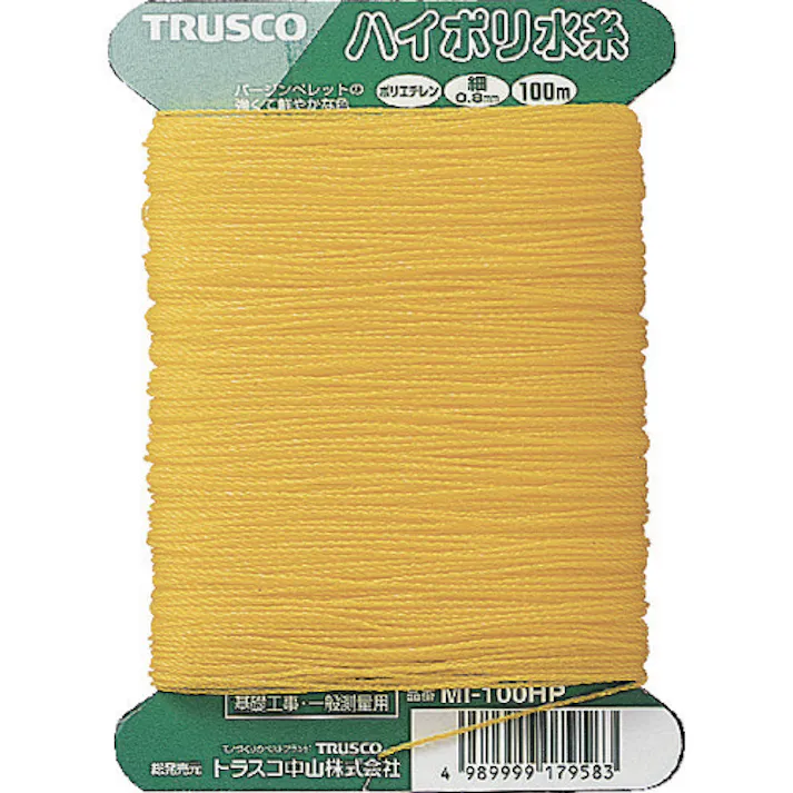 【CAINZ-DASH】トラスコ中山 ハイポリ水糸 細0.8mm 100m巻 MI-100HP【別送品】