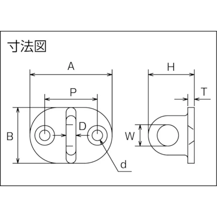 【CAINZ-DASH】トラスコ中山 アイプレート ステンレス T型アイ (1個=1袋) 奥行3×高さ14×幅6.5mm TET-1【別送品】