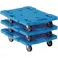 【CAINZ-DASH】トラスコ中山 樹脂製平台車 ルートバン 370X500 青 MPB-500-B【別送品】