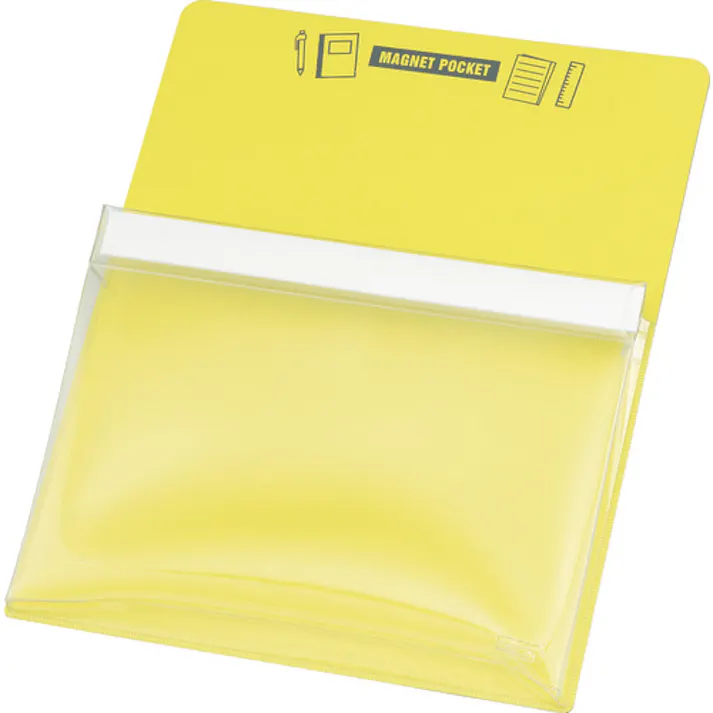 【CAINZ-DASH】トラスコ中山 マグネットポケットA4用 黄 MGP-A4-Y【別送品】