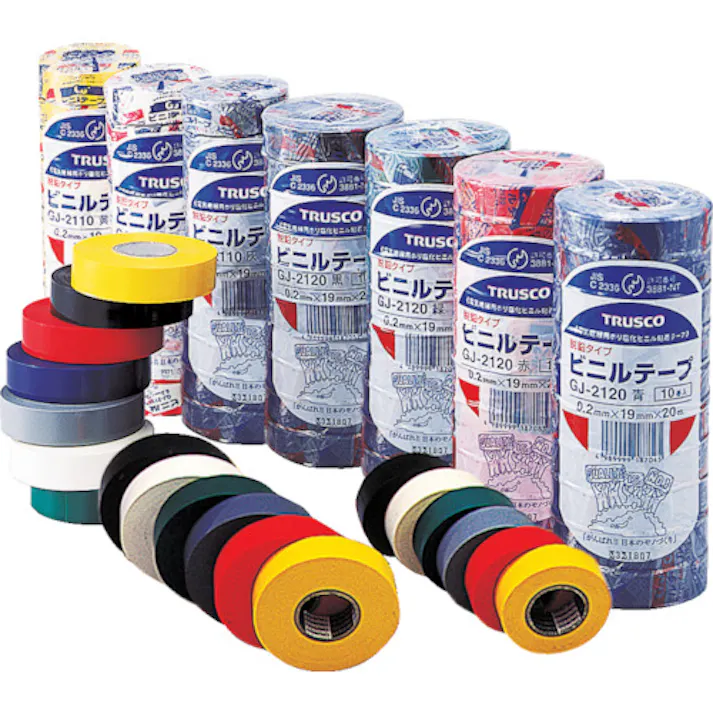 【CAINZ-DASH】トラスコ中山 脱鉛タイプビニールテープ 19mmX20m 10巻入り GJ-2120【別送品】
