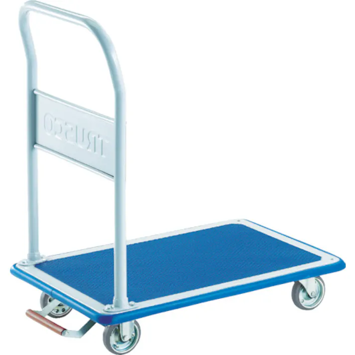 【CAINZ-DASH】トラスコ中山 プレス製台車 ドンキーカート 固定式740×480 ピン式固定車ストッパー付 108NKB【別送品】