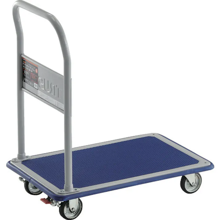 【CAINZ-DASH】トラスコ中山 プレス製台車 ドンキーカート 固定式740×480 ストッパー付 108NS【別送品】