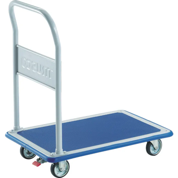 【CAINZ-DASH】トラスコ中山 プレス製台車 ドンキーカート 固定式915×615 ストッパー付 302NS【別送品】