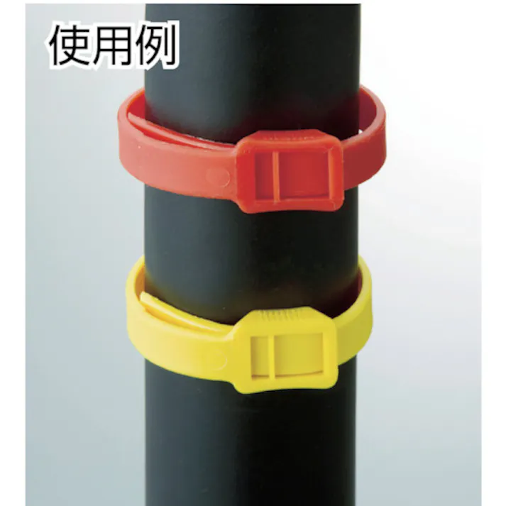 【CAINZ-DASH】トラスコ中山 カラーインラインケーブルタイ黄9.0×391最大117 100本入 TFCVR-391Y【別送品】