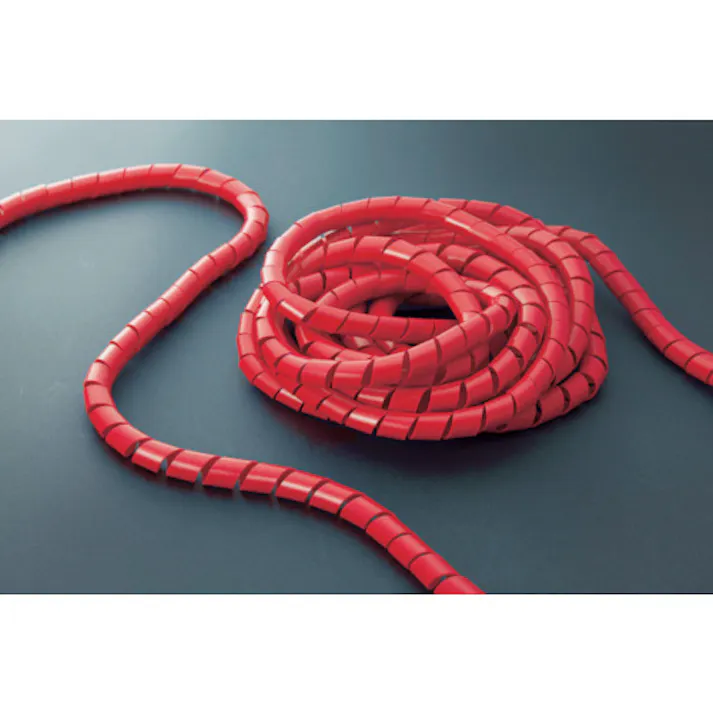 【CAINZ-DASH】トラスコ中山 スパイラルチューブ10m 結束径12.0~35.0 赤 TSP15R【別送品】