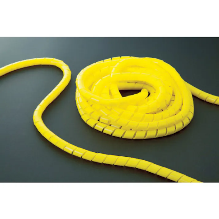 【CAINZ-DASH】トラスコ中山 スパイラルチューブ10m 結束径1.5~10.0 黄 TSP3Y【別送品】
