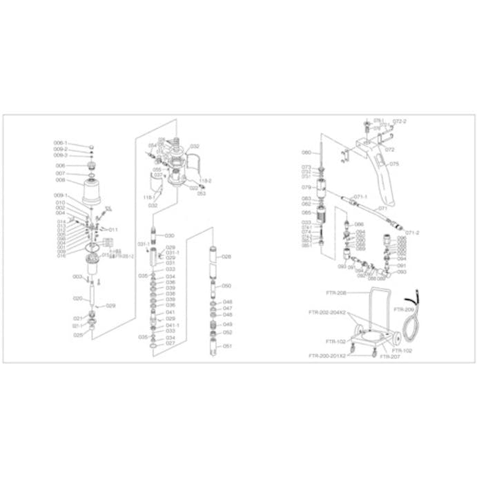 【CAINZ-DASH】トラスコ中山 エアルブリケーターＦＴＲ－６５Ｇ用　スプリング FTR-005-1【別送品】