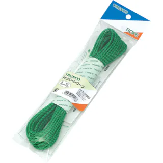 【CAINZ-DASH】トラスコ中山 PEグリーンロープ 3つ打 線径4mmX長さ10m R-410PEG【別送品】