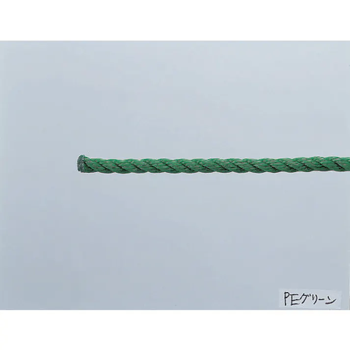【CAINZ-DASH】トラスコ中山 PEグリーンロープ 3つ打 線径6mmX長さ20m R-620PEG【別送品】