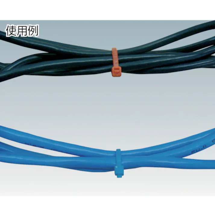 【CAINZ-DASH】トラスコ中山 カラーケーブルタイ 緑 幅4.8X250mm最大結束Φ68標準型 TRCVR-250GN【別送品】