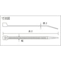 【CAINZ-DASH】トラスコ中山 カラーケーブルタイ　緑　幅４．８Ｘ３００ｍｍ最大結束Φ８３標準型 TRCVR-300SGN【別送品】