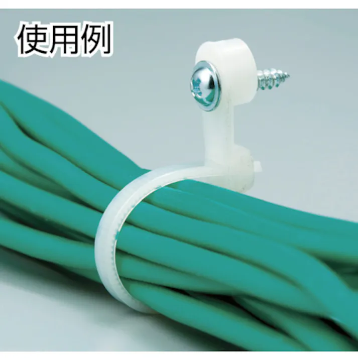 【CAINZ-DASH】トラスコ中山 ネジ止めケーブルタイ 4.8x370 最大102 M4 100本入 TNCV370【別送品】