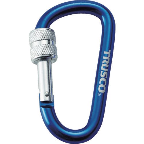 トラスコ中山 ネジロック付カラビナ 線径8mmx79mm ブルー TKNNL880BL カラビナ トラスコ中山 ネジロック付カラビナ 線径8mmx79mm ブルー TKNNL880BL カラビナ