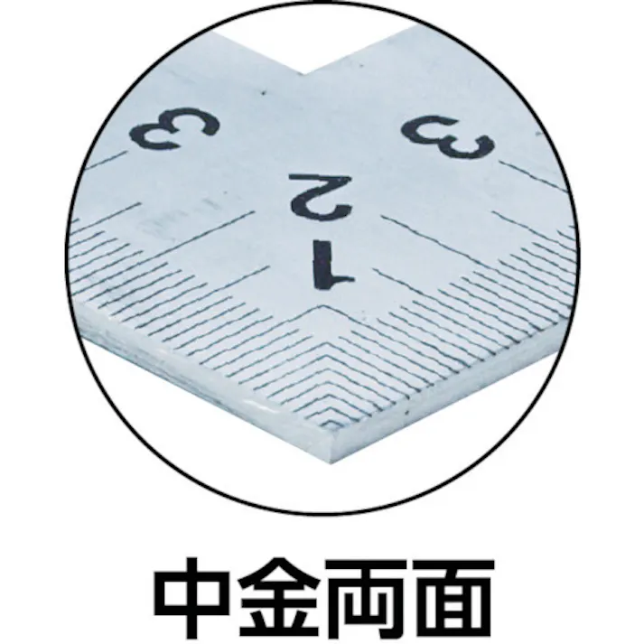 【CAINZ-DASH】トラスコ中山 シルバー曲尺中金サイズ60cm×30cm TK-606CN【別送品】