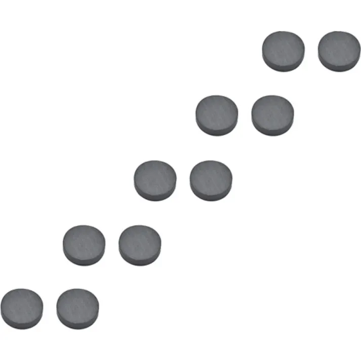 【CAINZ-DASH】トラスコ中山 まとめ買い フェライト磁石 丸形 外径15mmX厚み4mm 10個入 TF15R-10P【別送品】
