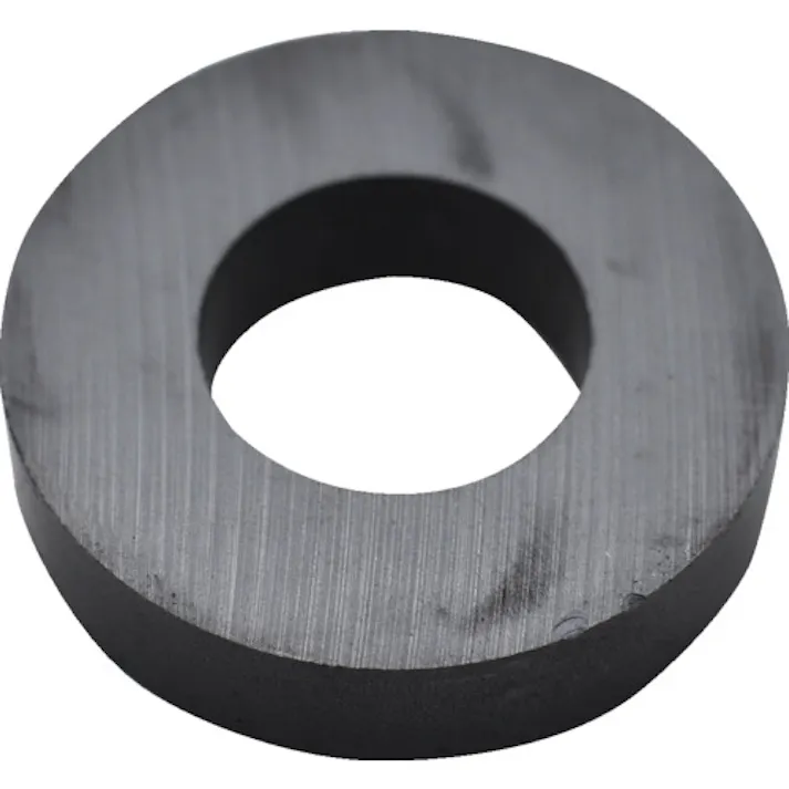 【CAINZ-DASH】トラスコ中山 フェライト磁石 丸形・穴あり 外径45mmX厚み10.5mm 1個入 TF45RA-1P【別送品】