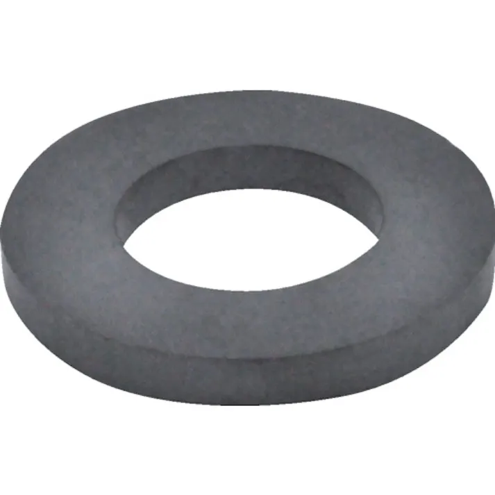 【CAINZ-DASH】トラスコ中山 フェライト磁石 丸形・穴あり 外径60mmX厚み7mm 1個入 TF60RA-1P【別送品】