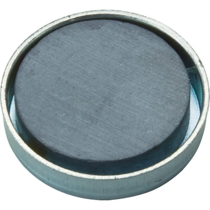 【CAINZ-DASH】トラスコ中山 キャップ付フェライト磁石 丸形 外径17.5mmX厚み5mm 1個入 TFC18R-1P【別送品】