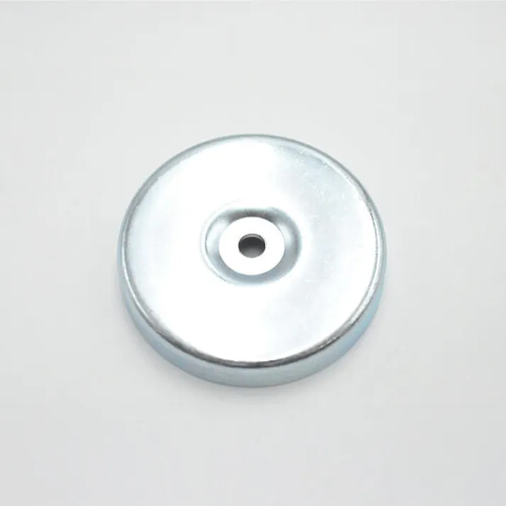 【CAINZ-DASH】トラスコ中山 キャップ付フェライト磁石 丸形穴あり 外径50mmX厚み8.5mm 1個入 TFC50RA-1P【別送品】