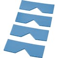 【CAINZ-DASH】トラスコ中山 エッジクッションテープ　コーナー用４枚入　ブルー TECC-50B【別送品】