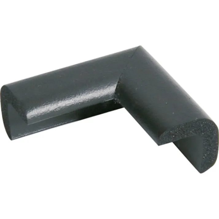 【CAINZ-DASH】トラスコ中山 安心クッション コーナー用 極細 1個入り ブラック TAC-80【別送品】