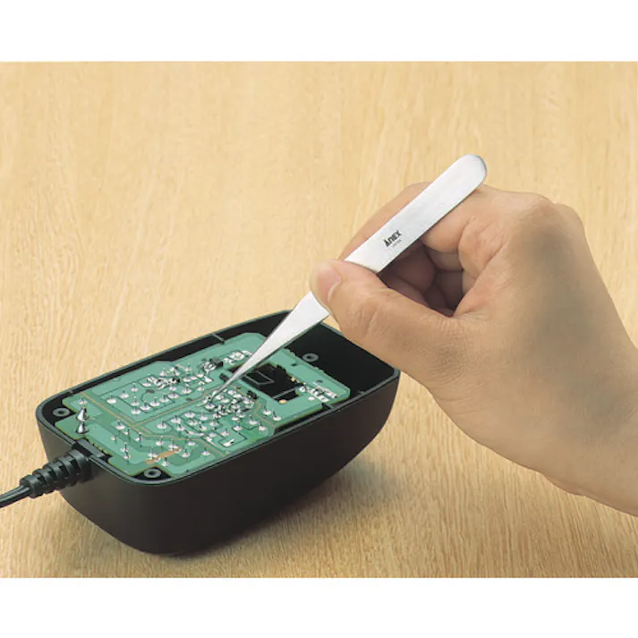 【CAINZ-DASH】トラスコ中山 ステンレス製ピンセット 5本組セット TSP-91【別送品】