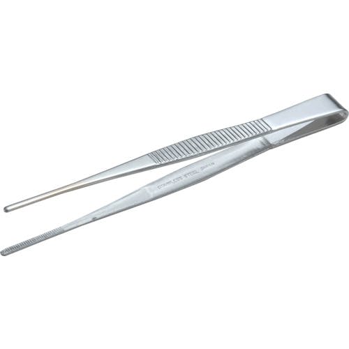 【CAINZ-DASH】トラスコ中山 ステンレス製ピンセット　１２５ｍｍ　直ギザ付 TSP-21【別送品】