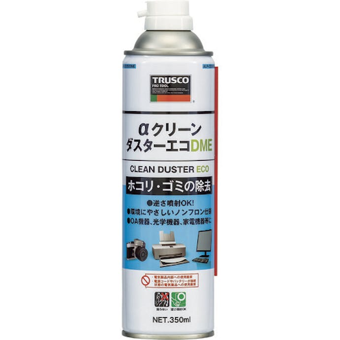 【CAINZ-DASH】トラスコ中山 αクリーンダスターエコ　ＤＭＥ３５０ＭＬ（ノンフロン・逆さ噴射可） ALP-CD350DME【別送品】