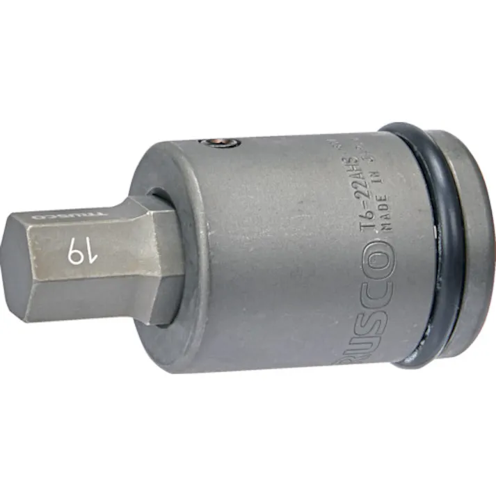 【CAINZ-DASH】トラスコ中山 インパクト用ヘキサゴンソケット差替式ソケット・ビット 差込角19.0mm 対辺19mm T6-19AHH【別送品】