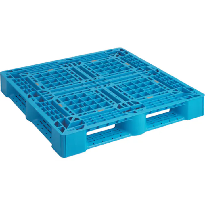 【CAINZ-DASH】トラスコ中山 樹脂パレット 片面4方差 1100X1100 青 SLA-1111N-B【別送品】