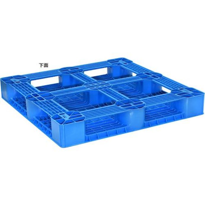 【CAINZ-DASH】トラスコ中山 樹脂パレット　片面４方差　１１００Ｘ１１００　青 SLA-1111N-B【別送品】