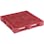 【CAINZ-DASH】トラスコ中山 樹脂パレット　片面４方差　１１００Ｘ１１００　赤 SLA-1111N-R【別送品】