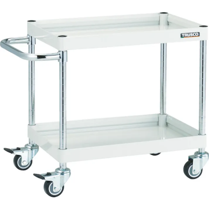 【CAINZ-DASH】トラスコ中山 ツールワゴン ファルコンワゴン 900×600 ウレタン車輪 ヤンググリーン FAW-692U-YG【別送品】