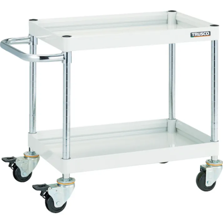 【CAINZ-DASH】トラスコ中山 ツールワゴン ファルコンワゴン900X600 ゴム車輪 ホワイト FAW-692-W【別送品】