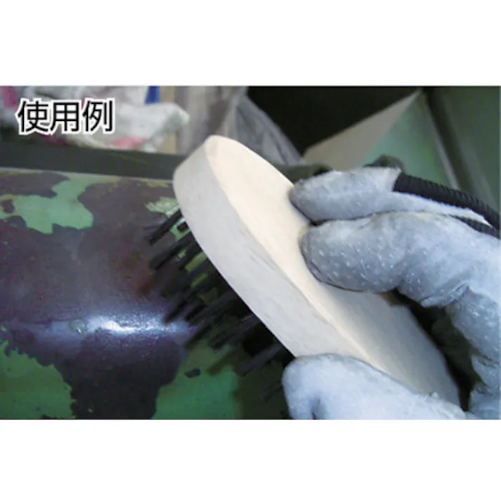 【CAINZ-DASH】トラスコ中山 小判6行ブラシ ゴールメッキ線 TB-5015【別送品】