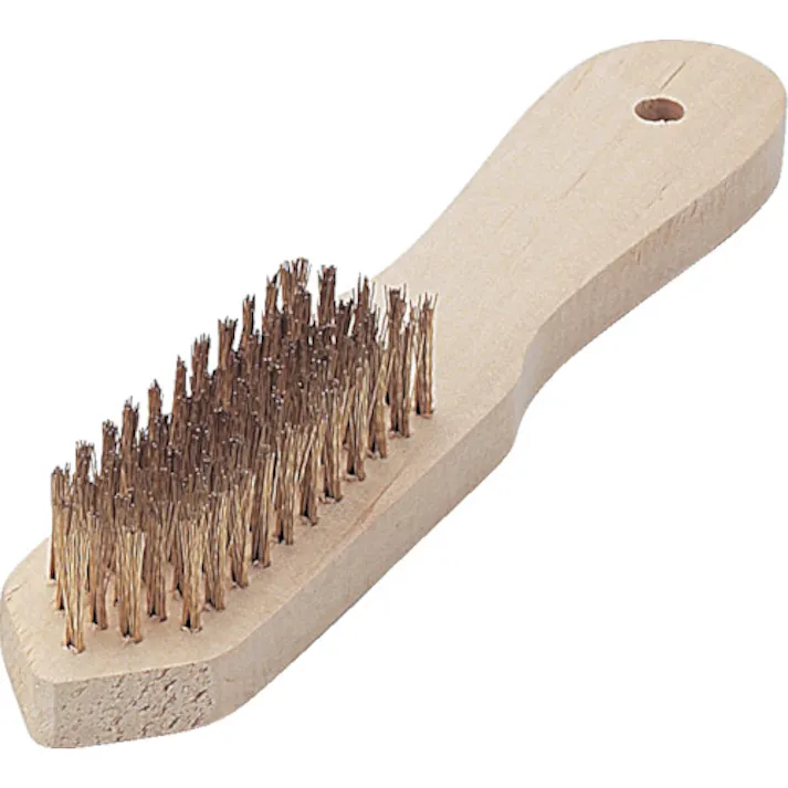 【CAINZ-DASH】トラスコ中山 剣先型5行ブラシ ゴールドメッキ線 TB-5013【別送品】