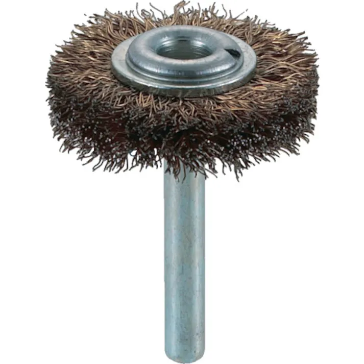 【CAINZ-DASH】トラスコ中山 軸付ホイールブラシ φ38X軸6 真鍮メッキ鋼線 線径0.25 TB-6211【別送品】