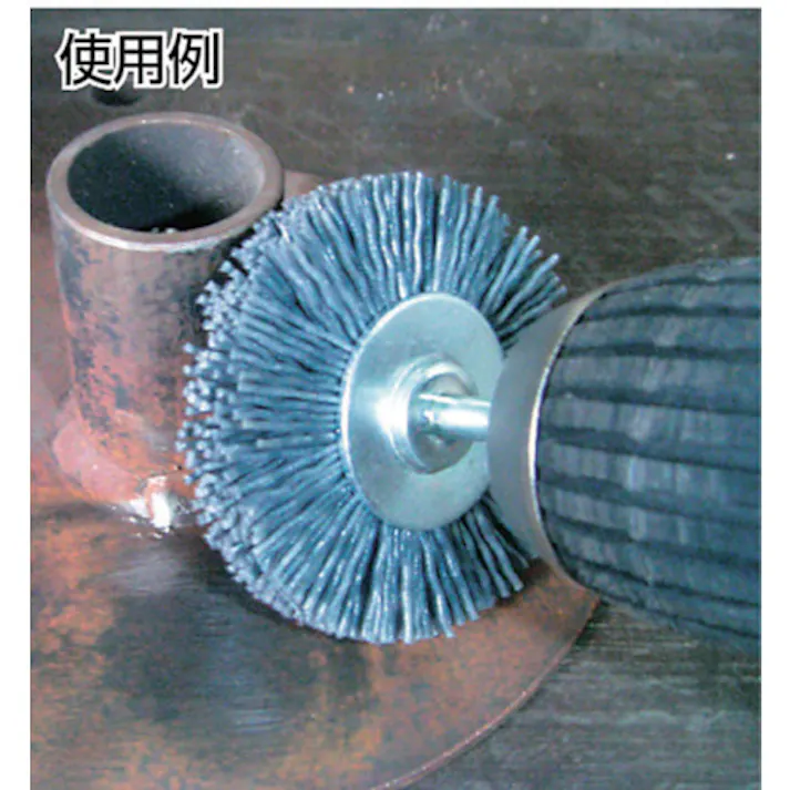 【CAINZ-DASH】トラスコ中山 軸付ホイールブラシ φ50X軸6 グリッド線 線径1.0 TB-6225【別送品】