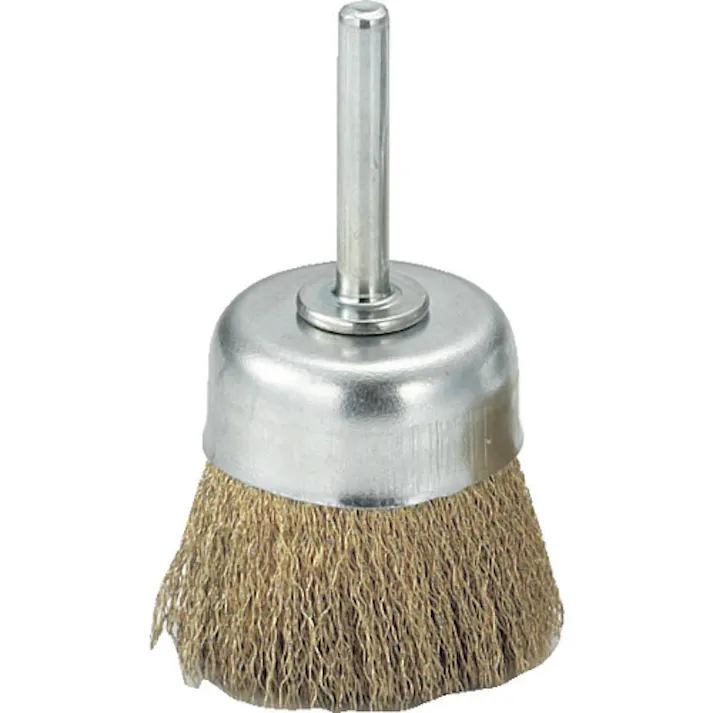 【CAINZ-DASH】トラスコ中山 軸付カップブラシ φ50X軸6 真鍮線 線径0.15 TB-6624【別送品】