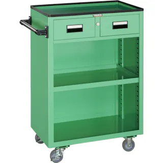 【CAINZ-DASH】トラスコ中山 ツールワゴン 600X400XH880 引出・幕板付 ヤンググリーン NTS-403N-YG【別送品】