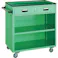 【CAINZ-DASH】トラスコ中山 ツールワゴン 800X500XH880 引出・幕板付 ヤンググリーン NTS-404N-YG【別送品】