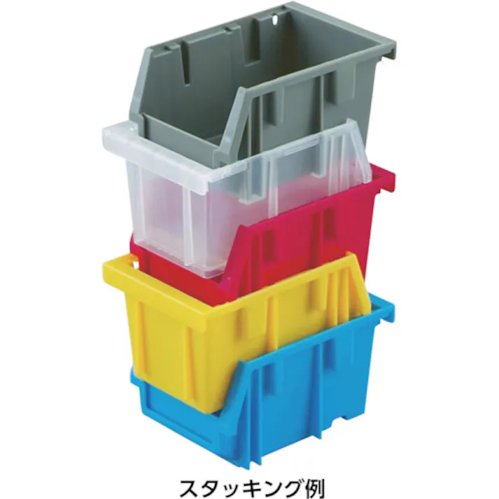 【CAINZ-DASH】トラスコ中山 VN型コンテナ 0.6L クリアグレー VN-1N-CGY【別送品】