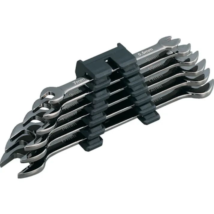 【CAINZ-DASH】トラスコ中山 ミラータイプ両口スパナセット 6丁組Cセット TTDS-6SC【別送品】