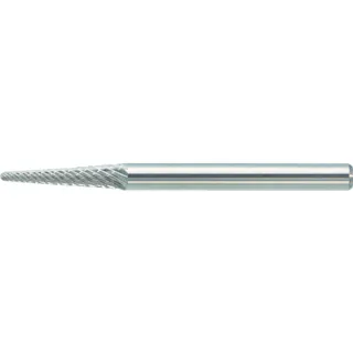 【CAINZ-DASH】トラスコ中山 超硬バー テーパー先丸 12.7X軸3 シングルカット TB7B050S【別送品】