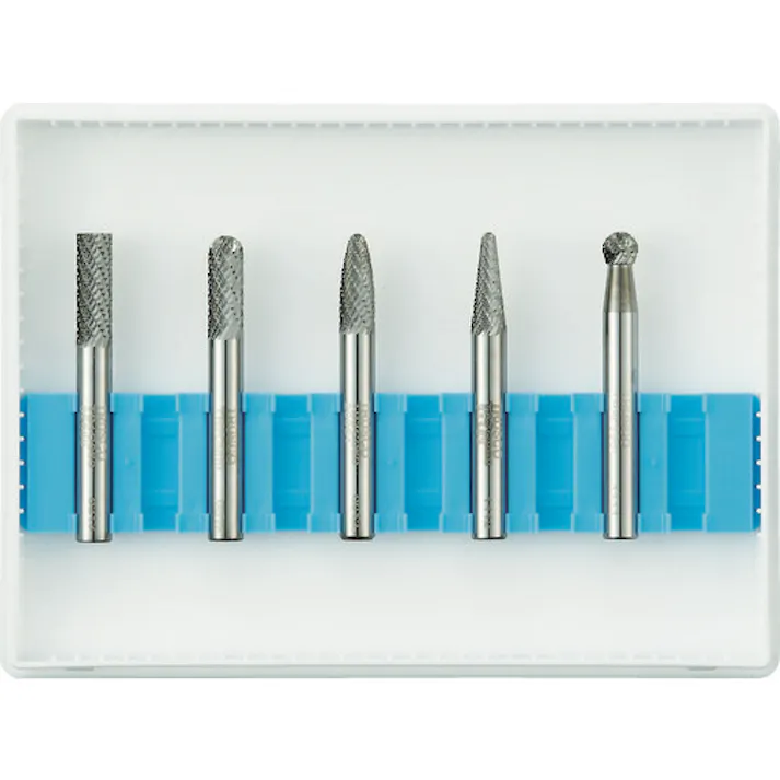 【CAINZ-DASH】トラスコ中山 超硬バーセットCシリーズ 軸6mm 刃径6mm 5本セット TB-C060-5S【別送品】
