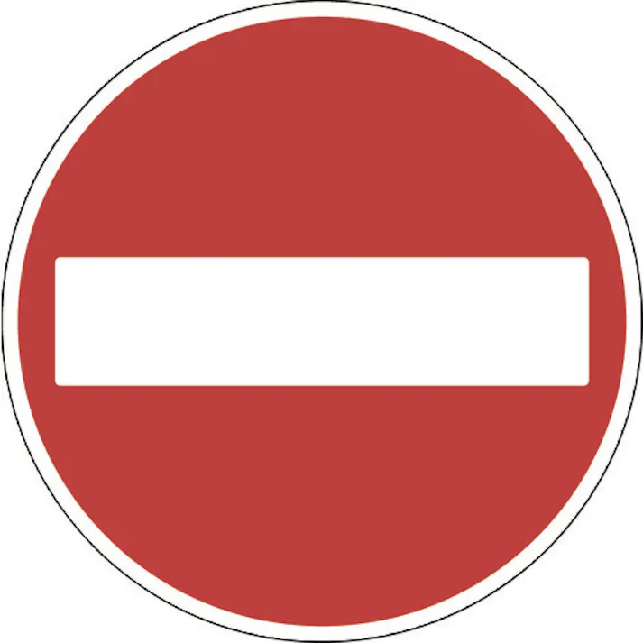 【CAINZ-DASH】トラスコ中山 規制標識 車両進入禁止 アルミ 600Фmm T894-03【別送品】