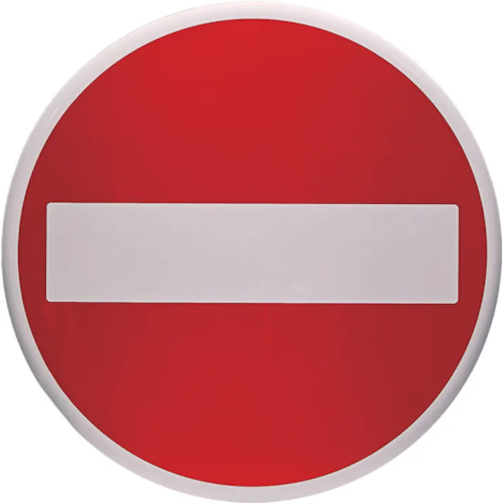 【CAINZ-DASH】トラスコ中山 規制標識 車両進入禁止 アルミ 600Фmm T894-03【別送品】