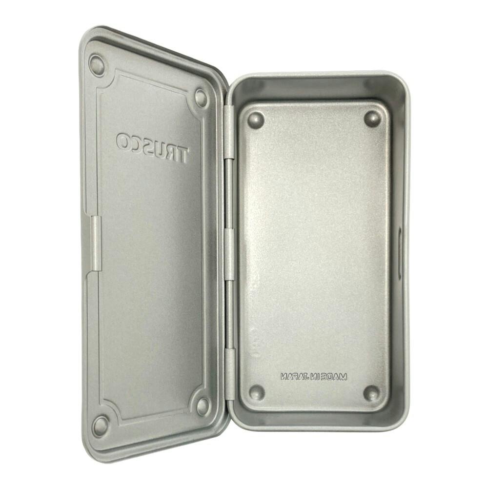 トランク型工具箱 シルバー T-190 間口20.3cm 奥行10.9cm 高さ5.6cm